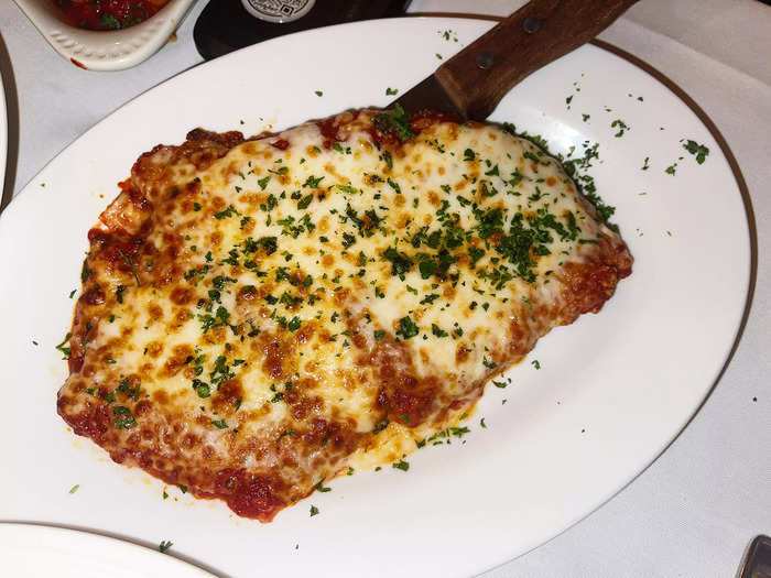 Next, I tried the chicken Parmesan.