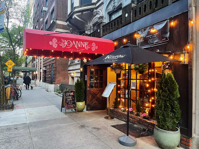 Joanne Trattoria is located on the Upper West Side in Manhattan. The small Italian restaurant is owned by Lady Gaga