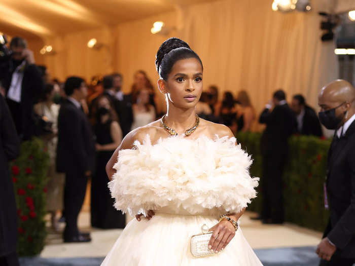 Boxer and model Ramla Ali stunned in a feather-forward tulle showstopper.