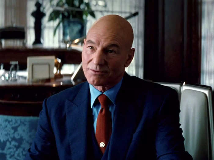 Patrick Stewart makes a return as "X-Men" character Charles Xavier/Professor X.