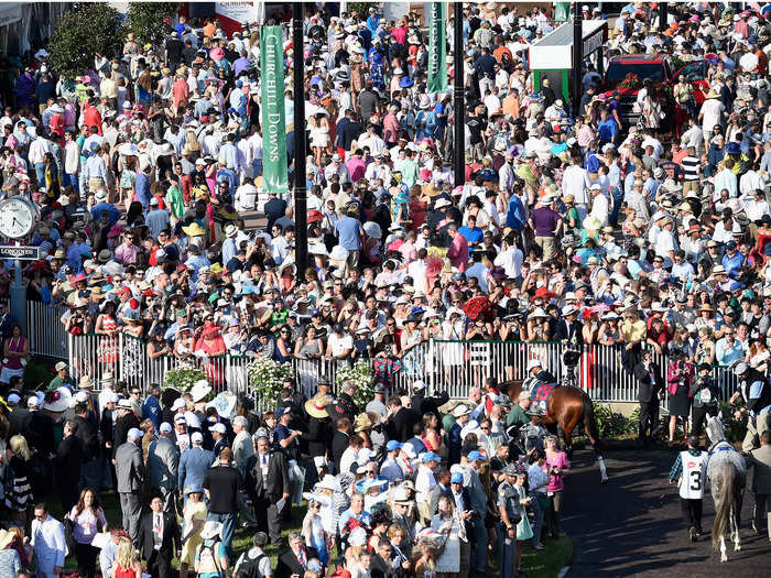 But good luck to you if you get separated — there are thousands of people at Churchill Downs.