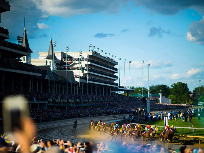 The Kentucky Derby is the most popular horse race in the US.