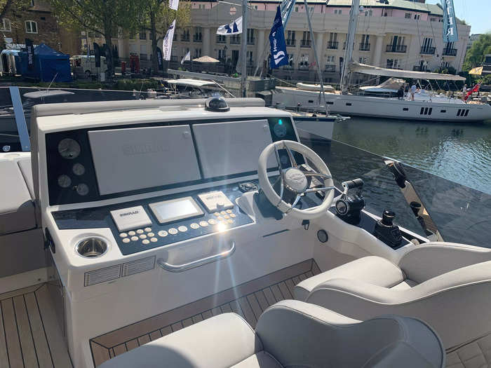 Unlike the Sport Yacht, buyers tend to purchase the larger vessels for staying onboard rather than as use for day boats, according to one Sunseeker employee.