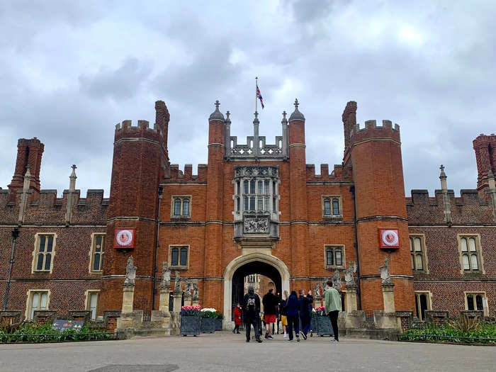 Hampton Court Palace, the old home of King Henry VIII, was used to film multiple scenes in "Bridgerton."