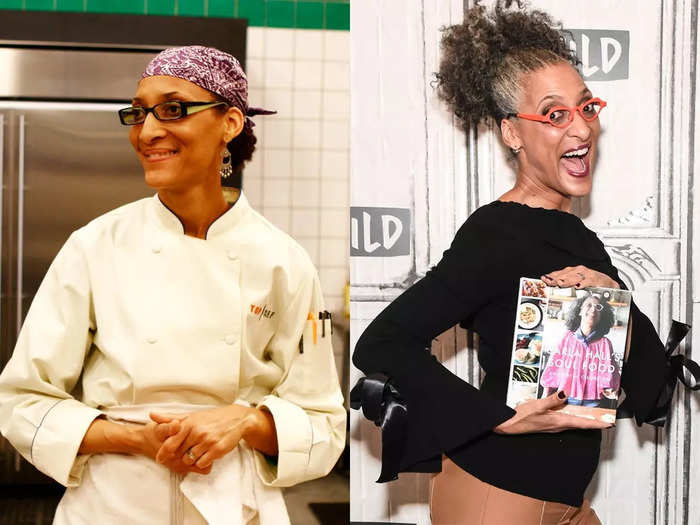 Carla Hall went to business school before her culinary debut.