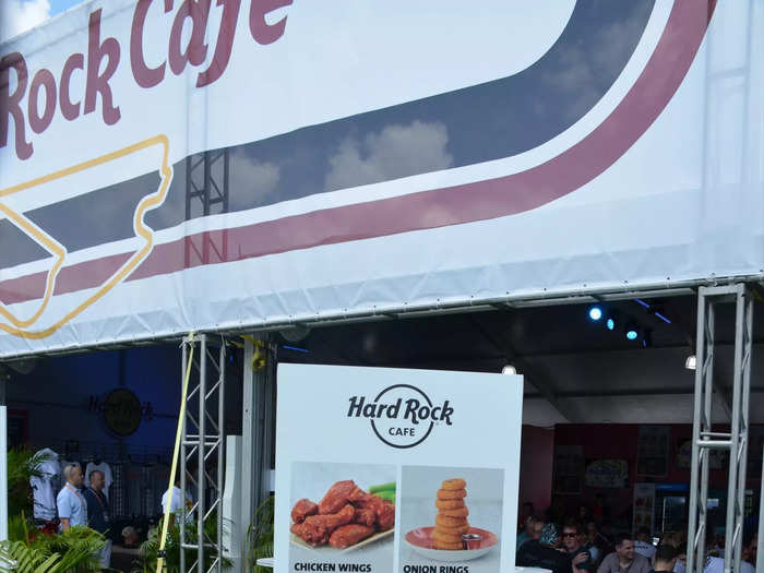 The Hard Rock cafe was a little pricier, including a $25 Messi Burger.