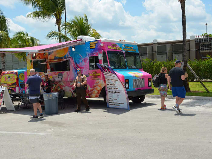 There were also local food trucks.