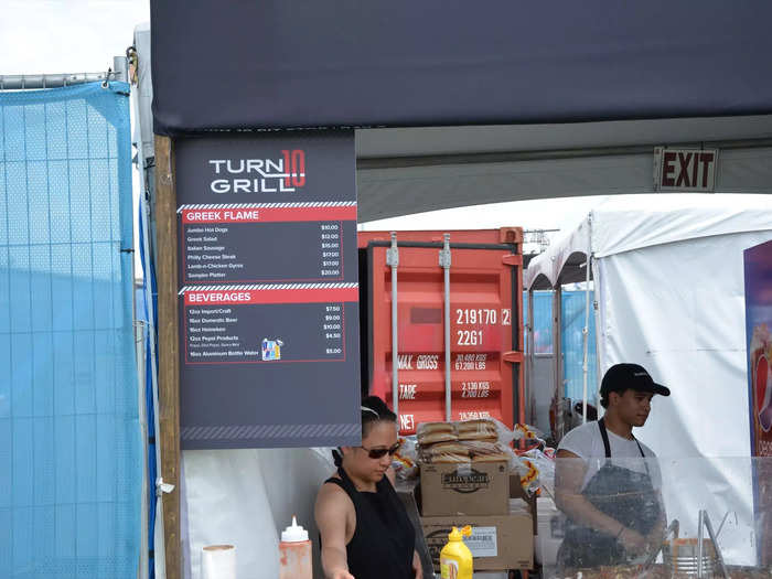 At one of the standard concession stands, food ranged from $10-20 and a top beer was $10.