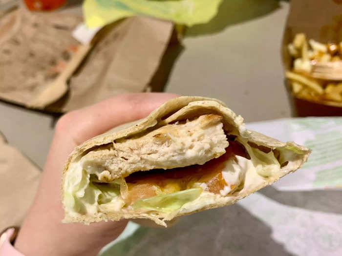 The McWrap had all the things I liked about the snack wrap, and I again wished I could buy it closer to home.