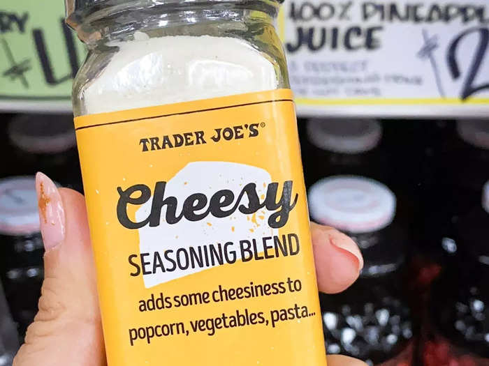 We just started buying the cheesy seasoning blend, but it