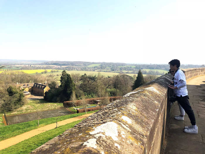 Belvoir Castle sits on a vast 15,000-acre estate in Leicestershire, England.