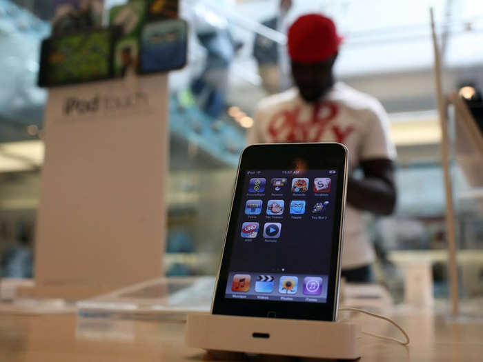 An upgraded iPod Touch debuted a year later. The new device was slimmer and lighter, and could access the App Store — Apple called it "the funnest iPod we