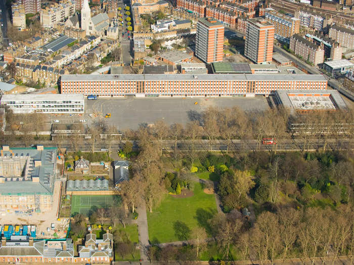 The town house is part of a new development built on the former site of a British army barracks dating back to 1860. The barracks were in use until 2007.