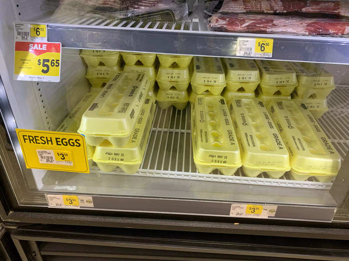 Eggs have gotten much pricier this year, and at Dollar General they