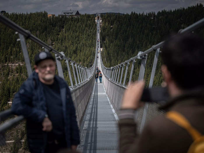 The bridge is a 2.5-hour drive from Prague, the capital of the Czech Republic.