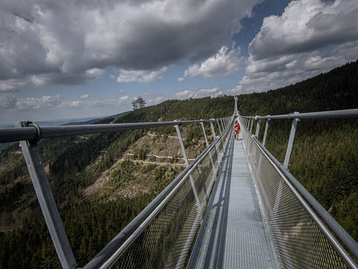 "I was afraid that the suspension bridge would shake a lot, but it wasn