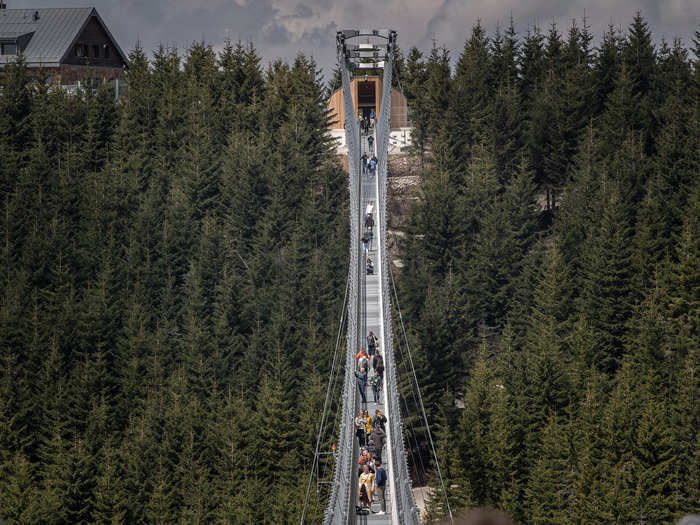 It took two years to build the bridge.