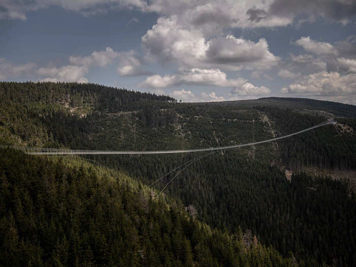 The Czech ski resort just opened a new bridge to the public on May 13.