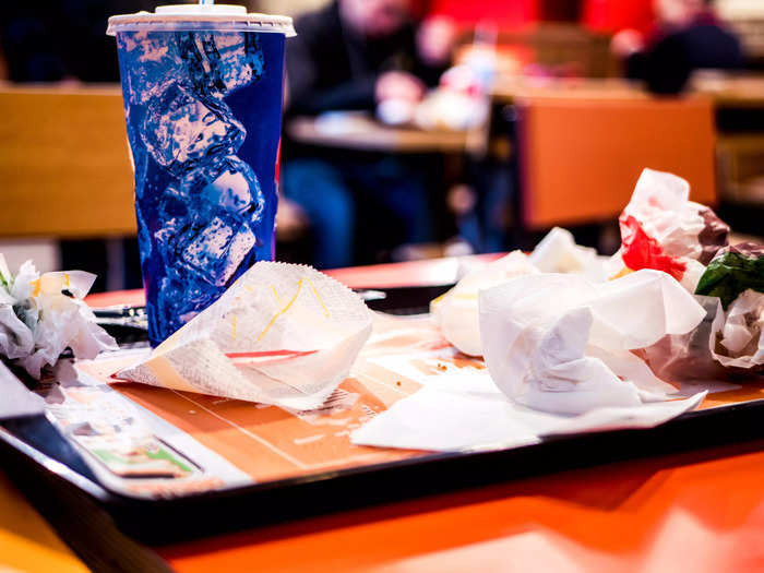 Most workers hate when patrons leave their tables a mess after eating in the restaurant.