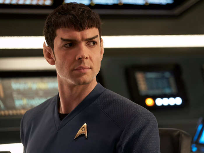 Spock is half-human and half-Vulcan and serves as the science officer on the USS Enterprise. Vulcans are humanoid species that have a strict adherence to logic rather than emotions.