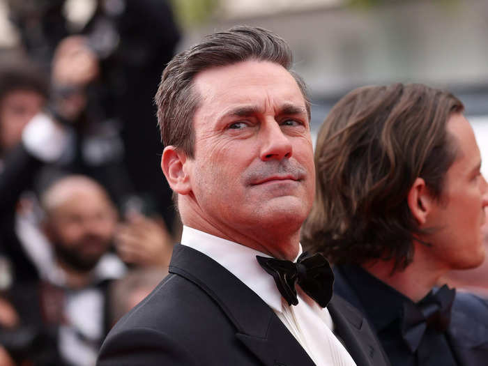 Jon Hamm plays Beau "Cyclone" Simpson, who runs Top Gun and is Maverick