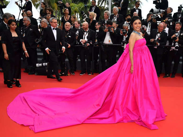 Masoom Minawala stood out in a larger-than-life gown.