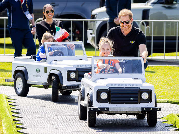 On April 16, 2022, they got competitive when they raced in mini Land Rovers at the Invictus Games.