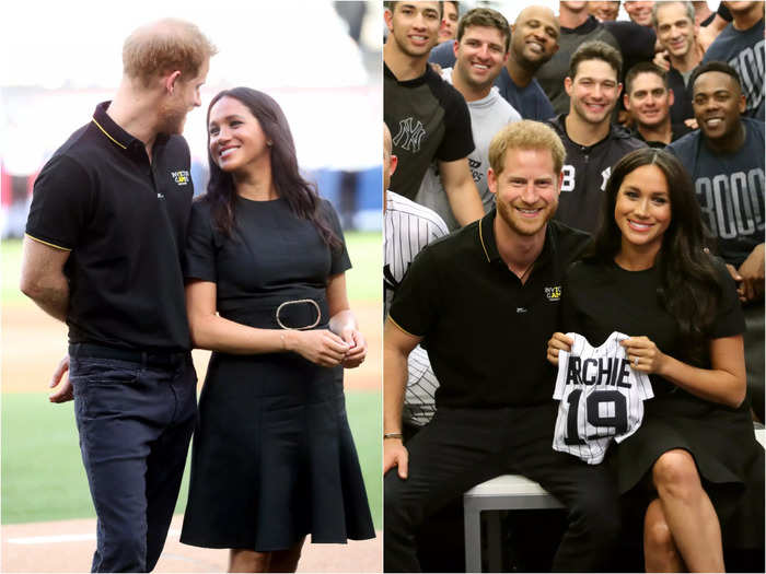 They showed PDA at a baseball game between the Yankees and Red Sox in London, England, on June 29, 2019.