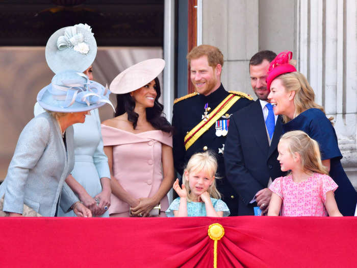 Markle again asked Harry about protocol, this time at the Trooping the Colour parade on June 9, 2018.