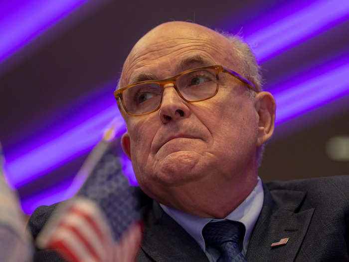 Former New York City mayor Rudy Giuliani