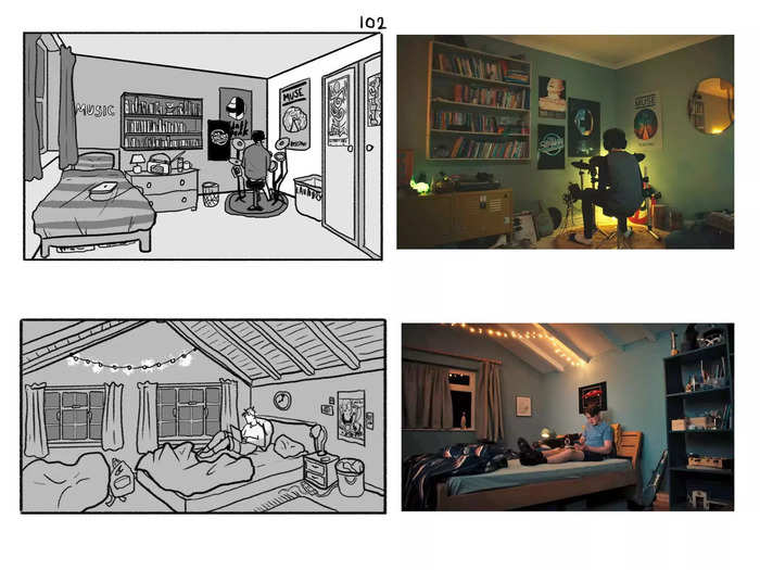 There are also tons of details in the production design for Nick and Charlie