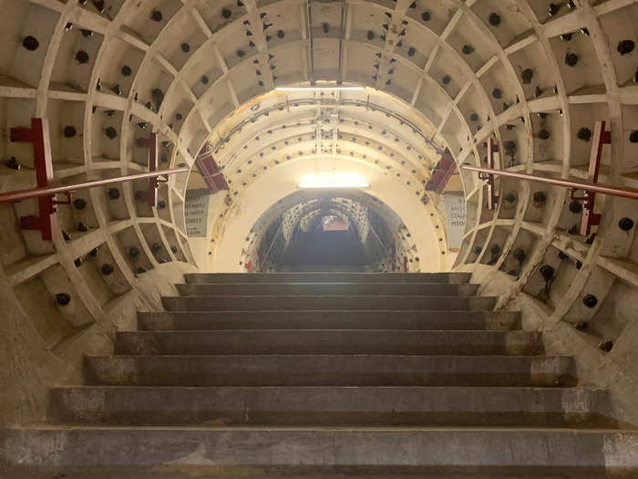 In South London, you can also tour a disused deep level shelter which runs under one of London