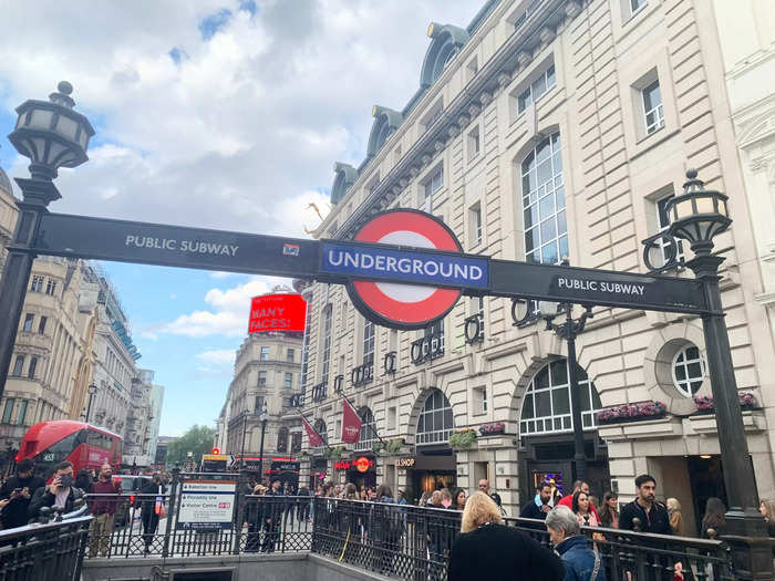 The underground station first opened in 1906. It used to have an entrance at surface level, but now the station is entirely underground.