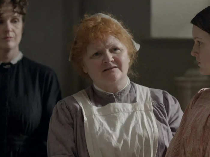 Lesley Nicol has played Mrs. Patmore, the cook, since the beginning.