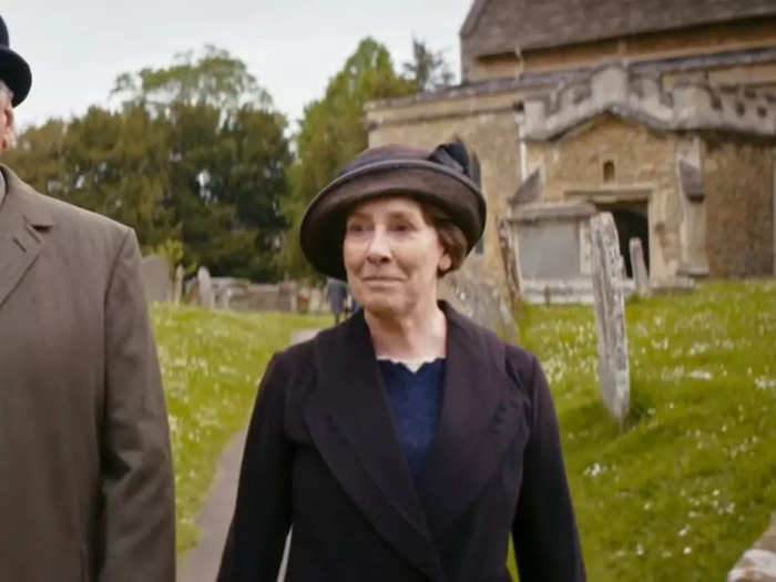 The new Mrs. Carson is still working at Downton in the new film.