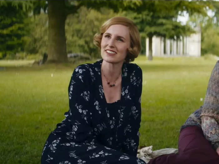 Edith and her husband Bertie welcomed their first child together in the first "Downton Abbey" film.