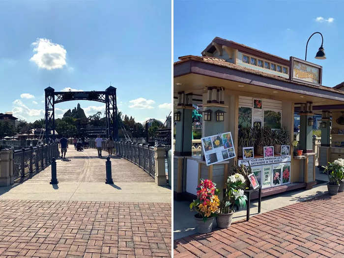 When you arrive at the beautiful bridge, it will lead you to the other end of Disney Springs.