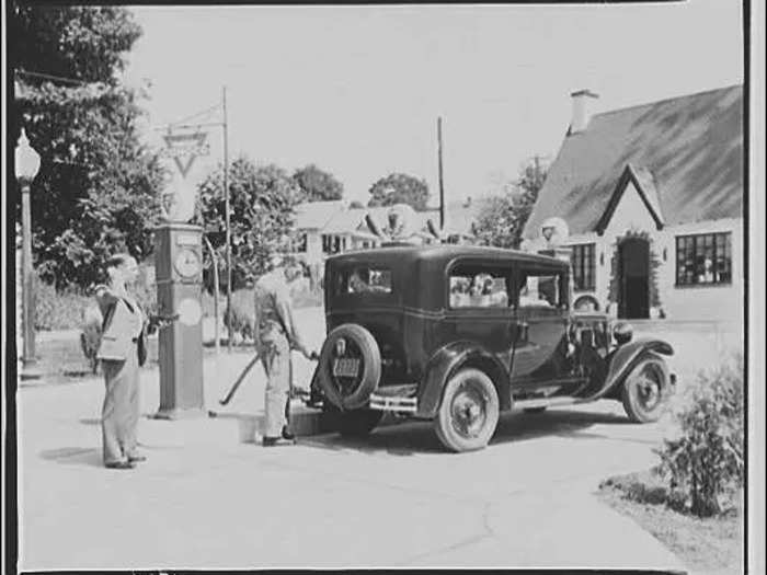 By 1920, the concept of a service station had taken root, with roughly 12,000 drive-in gas stations in 1921, rocketing up to more than 140,000 in 1929.