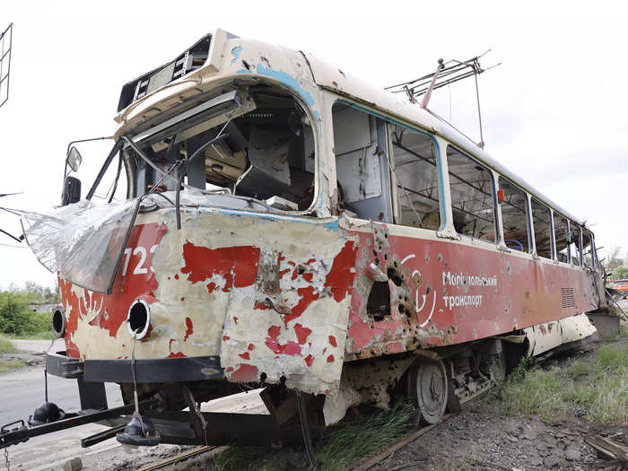 After: While some residents escaped Mariupol by train, others became trapped — many without food, medical care, water, electricity, and heat.