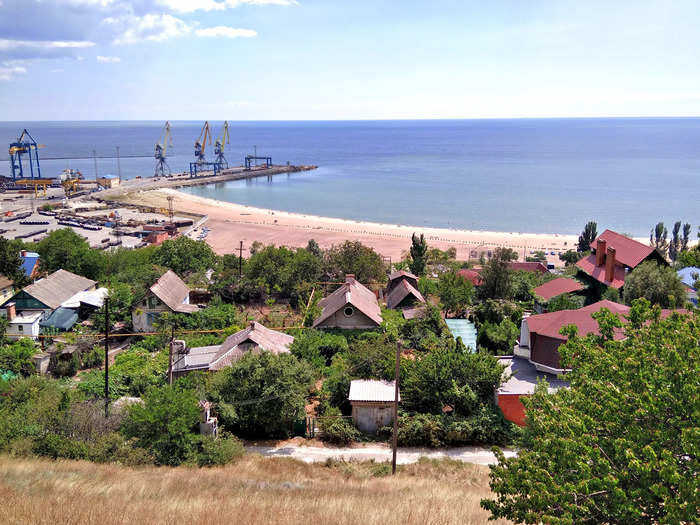 Before: Located along the Sea of Azov, Mariupol is Ukraine