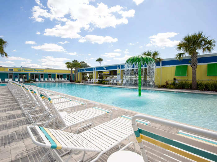 Conveniently for Margaritaville, Cabana Club already had plenty of amenities like a large pool, tropical bar, mini-golf course, and famed water slide, according to YouTube video tours of the site.