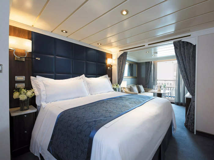 The cruise starts at $87,000 per guest for the most basic 300-square-foot Deluxe Veranda Suite.