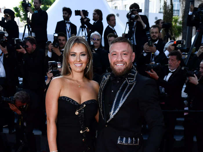 The MMA fighter Conor McGregor also made an appearance alongside his wife Dee Devlin.