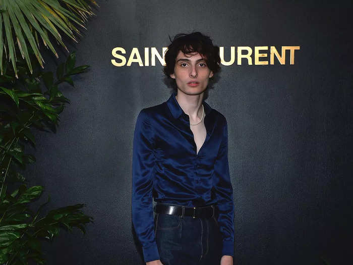 Finn Wolfhard, on the other hand, looks like a young rock star.