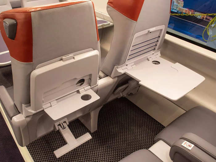 The seats will also have tray tables of varying sizes to cater to every traveler