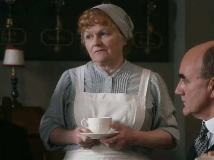 Mrs. Beryl Patmore remained in the Downton Abbey kitchen as the head cook.