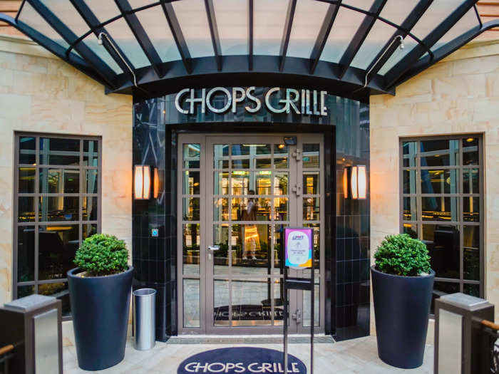 When I wanted an upscale meal, I chose Chops Grille, a steakhouse. I paid $55 for a three-course dinner here.