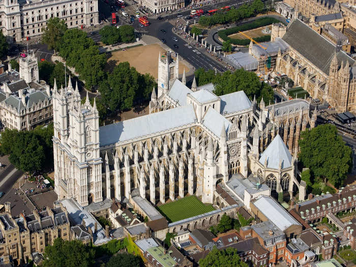 Westminster Abbey has hosted multiple royal weddings and funerals.