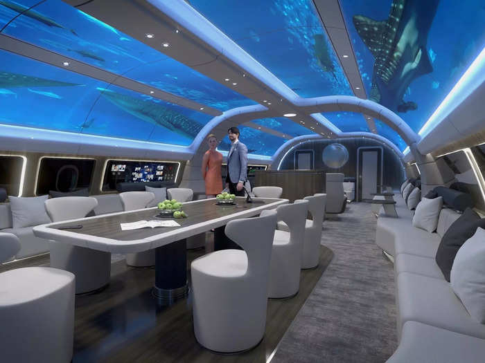 The company also plans to install a unique projection system developed in partnership with Diehl Aerospace. The "virtual content" extends from the ceiling and across the entire main lounge area. Options include an underwater theme…