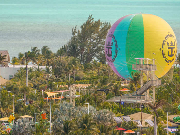 Thrill-seekers also gravitate toward the hot-air balloon ride, which reaches 450 feet into the air. Unfortunately, the winds were too high for the balloon to be used when I visited. (A ride costs between $24 and $64, depending on the season.)